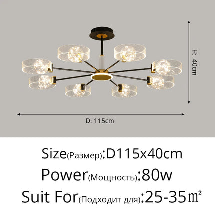 Lustre LED pour intérieur moderne et élégant — LZ4X9P2