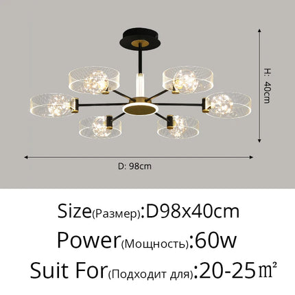 Lustre LED pour intérieur moderne et élégant — LZ4X9P2