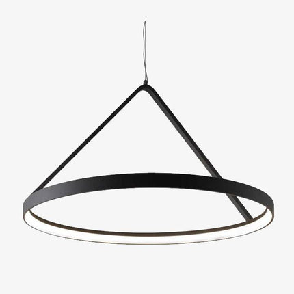 Lustre suspendu rond LED en métal au design moderne — LZ4XJ9