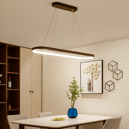 Lustre suspendu LED arrondi en aluminium design — LZ4X9P2