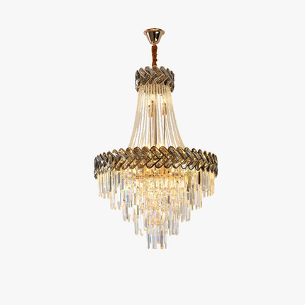 Lustre LED en cristal au design moderne pour villa duplex — LZ4X9P2