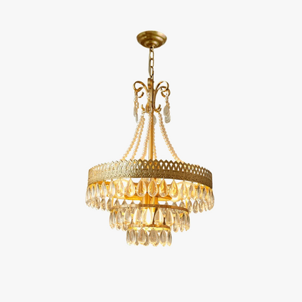 Lustre LED en cristal forme goutte d'eau pour intérieur moderne — LZ4Q7N2