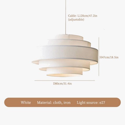 Lustre LED en tissu style wabi sabi pour intérieur — LZ4X9P2Q