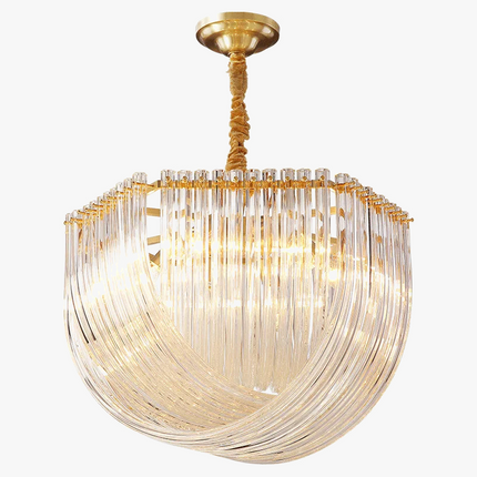 Lustre LED en verre au design moderne pour restaurant et hôtel — LZ4X9P