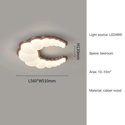 Lustre LED intelligent avec télécommande pour décoration moderne — LZ4X9P