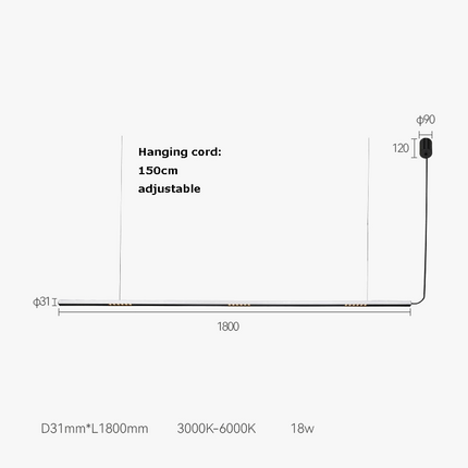 Lustre LED à intensité variable tendance 2024 — LZ7XQ2