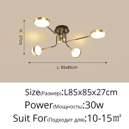 Lustre LED pour intérieur moderne et ambiance chaleureuse — LZ4T9X