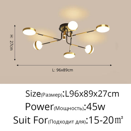 Lustre LED pour intérieur moderne et ambiance chaleureuse — LZ4T9X