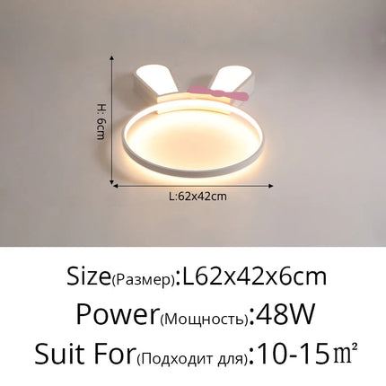 Lustre LED lapin moderne pour décoration intérieure enfants — LZ4X9P2Q