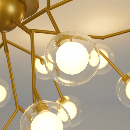 Lustre LED nordique avec bulles de verre décoratives — LZ4X9P2