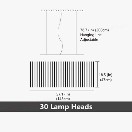 Lustre LED suspension longue bande pour bricolage — LZ4XJ9