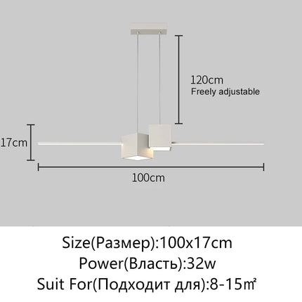 Lustre LED minimaliste pour éclairage intérieur moderne — LZ4X9P