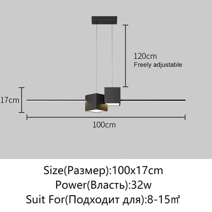 Lustre LED minimaliste pour éclairage intérieur moderne — LZ4X9P