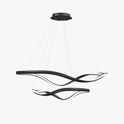 Lustre LED moderne en aluminium anneau irrégulier réglable — LZ4X9P2