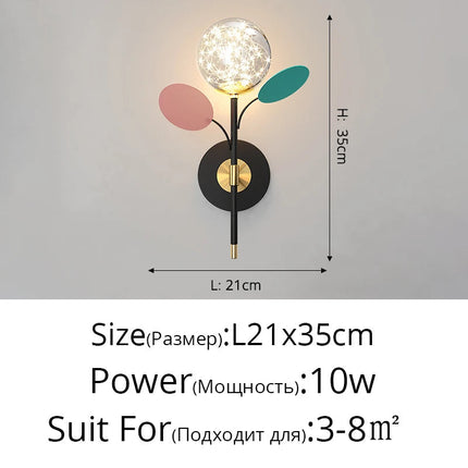Lustre LED moderne nordique effet étoilé macaron créatif — LZ4X9J