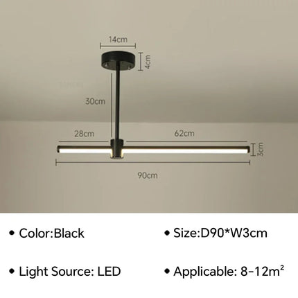 Lustre LED décoratif moderne pour intérieur maison et restaurant — LZ4X9T2