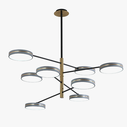 Lustre LED moderne tube vertical pour éclairage intérieur — LZ4X9T