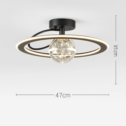 Lustre LED moderne de luxe avec boules en verre doré — LZ4X9P