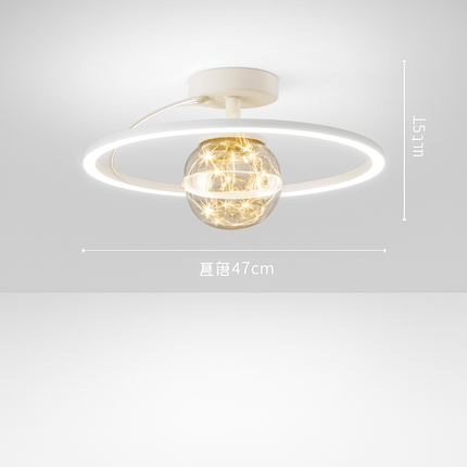 Lustre LED moderne de luxe avec boules en verre doré — LZ4X9P