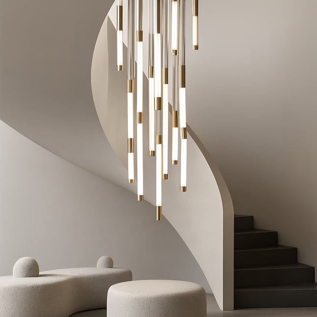 Lustre LED moderne de luxe pour décoration duplex et restaurant — LZ4X9T2