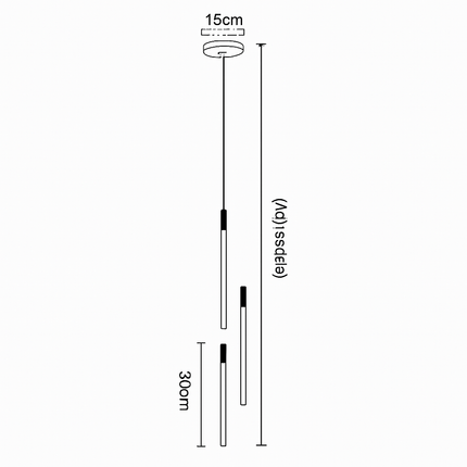 Lustre LED moderne de luxe pour décoration duplex et restaurant — LZ4X9T2