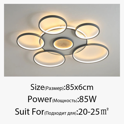 Lustre LED moderne en bois et aluminium pour intérieur — LZ4N7Q2