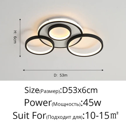 Lustre LED moderne en bois et aluminium pour intérieur — LZ4N7Q2