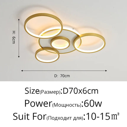 Lustre LED moderne en bois et aluminium pour intérieur — LZ4N7Q2
