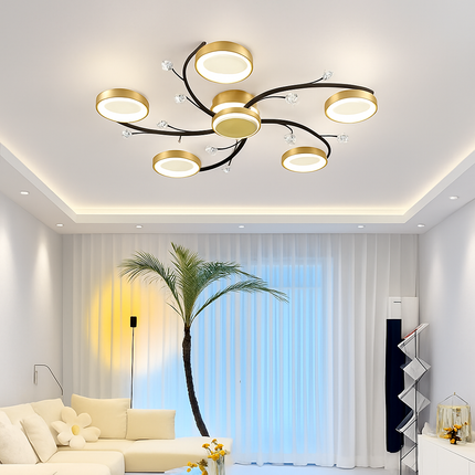 Lustre LED moderne en cristal pour éclairage intérieur — LZ7XQ2