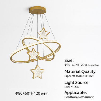 lustre led moderne en cristal pour éclairage intérieur