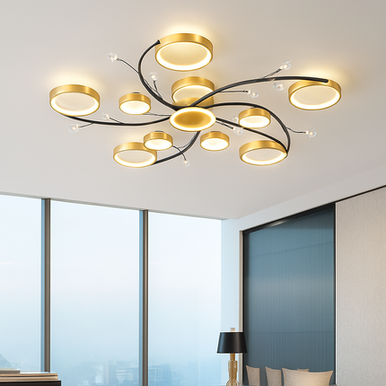 Lustre LED moderne en cristal pour éclairage intérieur — LZ7XQ2