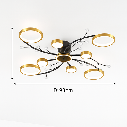 Lustre LED moderne en cristal pour éclairage intérieur — LZ7XQ2