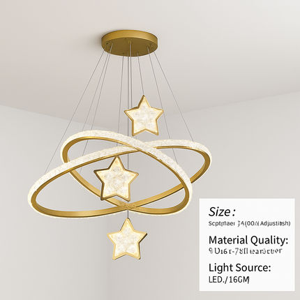 lustre led moderne en cristal pour éclairage intérieur