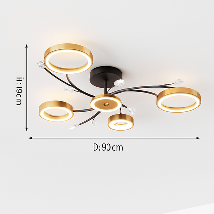 Lustre LED moderne en cristal pour éclairage intérieur — LZ7XQ2