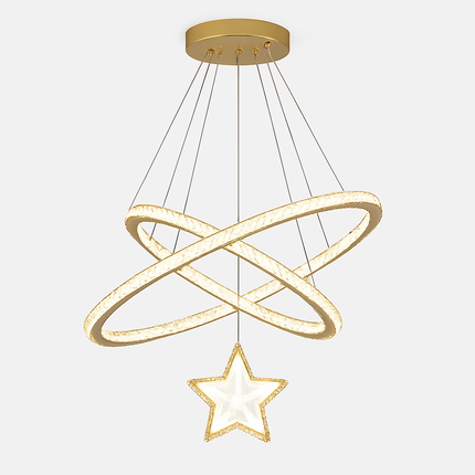 lustre led moderne en cristal pour éclairage intérieur
