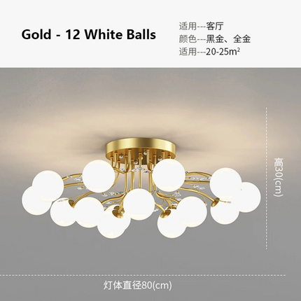 Lustre LED moderne en fer pour loft élégant — LZ4D9X2