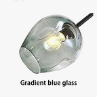 Verre bleu dégradé / Corps noir / 10 têtes