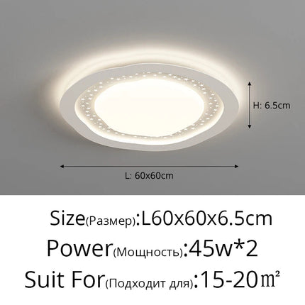 Lustre LED moderne galets style gypsophile avec protection des yeux — LZ4X9T1
