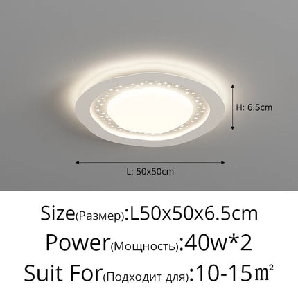 Lustre LED moderne galets style gypsophile avec protection des yeux — LZ4X9T1