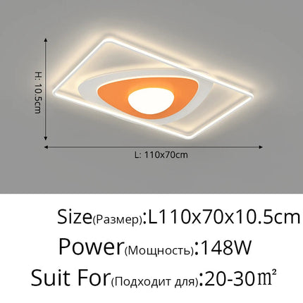 Lustre LED nordique simple à éclairage chaud — LZ4X9T