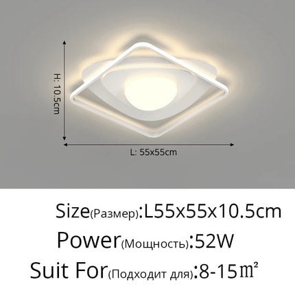 Lustre LED nordique simple à éclairage chaud — LZ4X9T