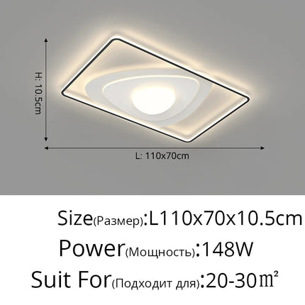 Lustre LED nordique simple à éclairage chaud — LZ4X9T