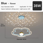 Bleu - nuage 60cm / Blanc chaud