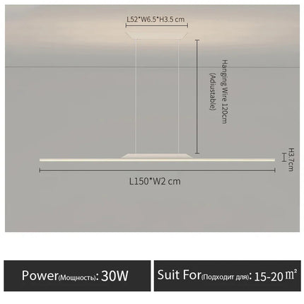 Lustre LED moderne pour bar, cuisine et studio — LZ4X9P2