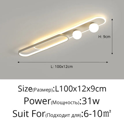 Plafonnier LED moderne pour hall, foyer et maison — LZ4T9XQ