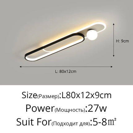 Plafonnier LED moderne pour hall, foyer et maison — LZ4T9XQ