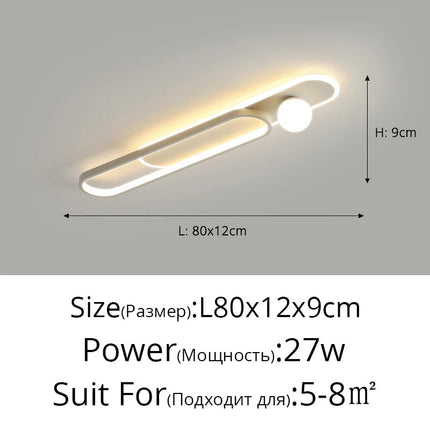Plafonnier LED moderne pour hall, foyer et maison — LZ4T9XQ