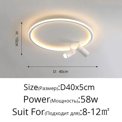 Lustre LED moderne pour intérieur avec projecteur lumineux — LZ4X9T