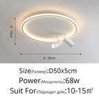 Rond 40cm noir / Blanc chaud, pas de télécommande