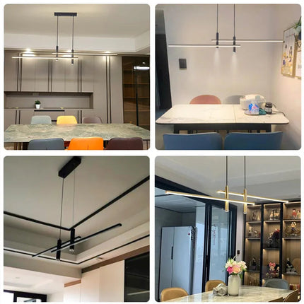 lustre led moderne pour île de cuisine et salon